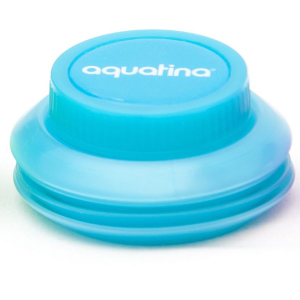 Aquatina blue ingedrukt waterflessenwinkel.nl