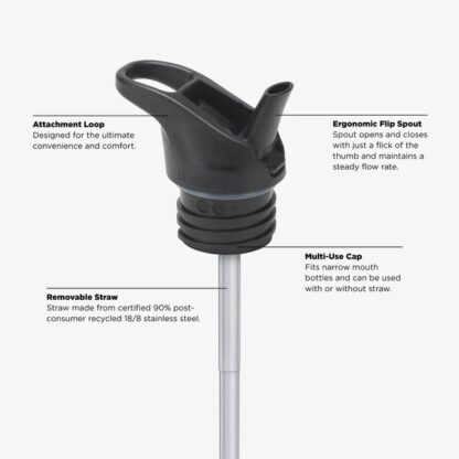 Klean Kanteen rvs fles classic met Flip Seal lekvrije drinkfles - Afbeelding 10