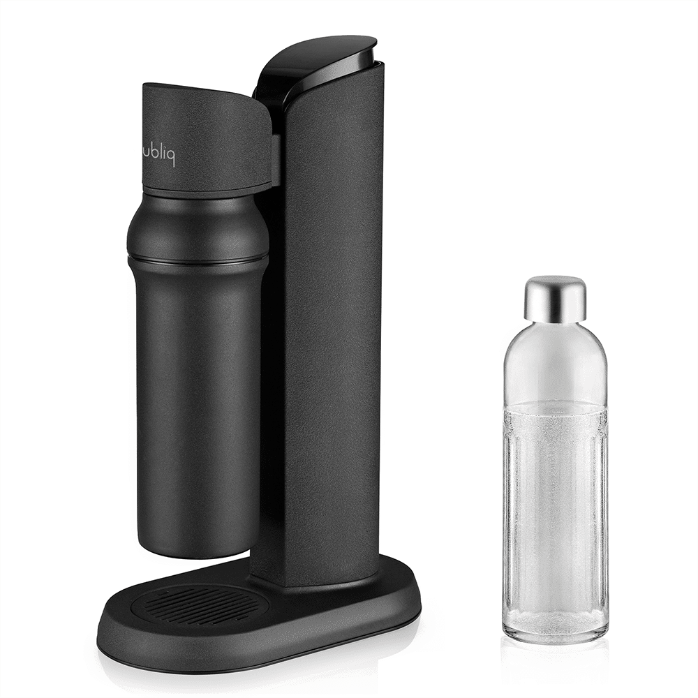 Bubliq Glass Carbonator mat zwart | Glazen bruiswatermaker